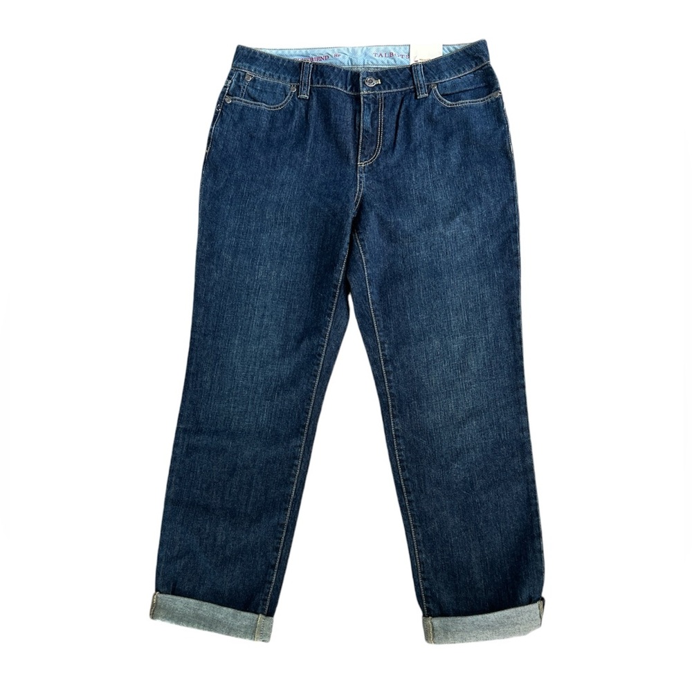 Talbots Women's Cotton Boyfriend Straight Leg Jeans Size 8 Petite NEW - Picture 3 of 12